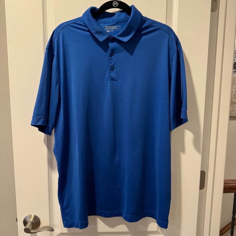 NIKE- Men's Golf Polo- XL- Blue